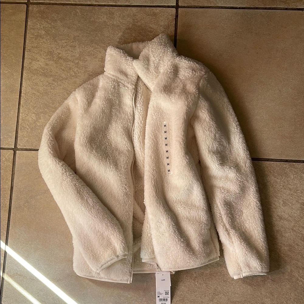 Cozy White Fleece Jacket